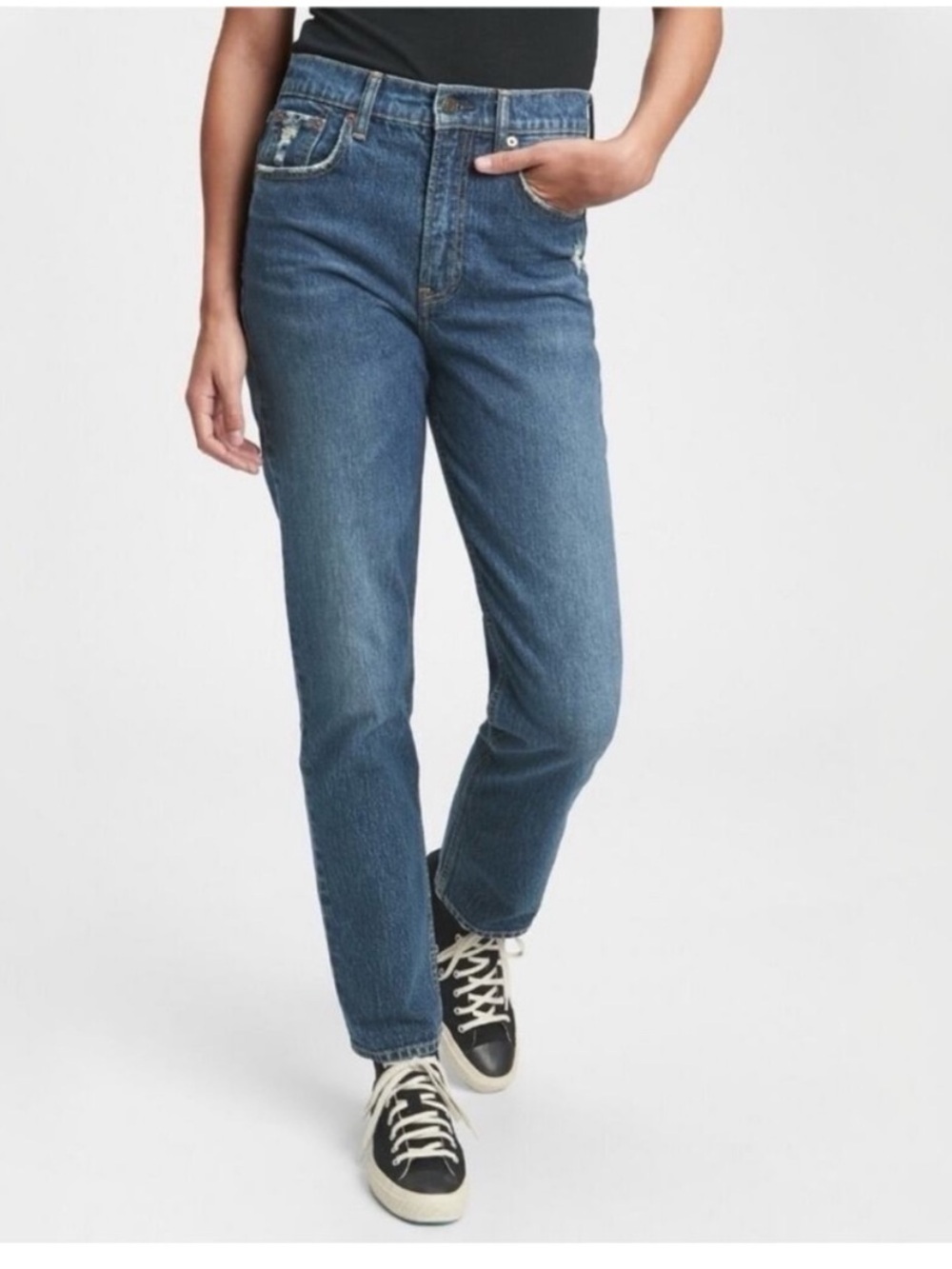 GAP Sky High Straight Jeans Size 29 / 8 R EUC